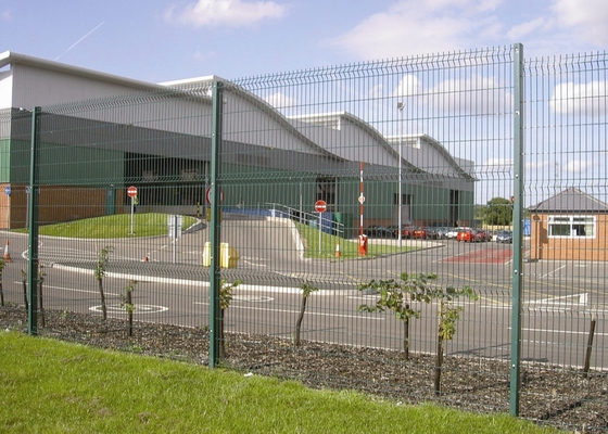 Pvc Coated Peach Post 3d Curved Fence Lipat Welded Wire Mesh